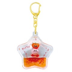 Kirby Puka Puka Star Water Keychain - Red